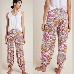 Anthropologie Maelynn lounge pants, floral size XS